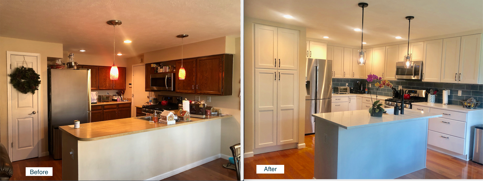 Johnston Kitchen Before & After 2